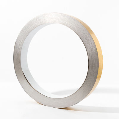 Χρωματιστή επικαλυπτόμενη γραμμή καναλιού Αλουμινίου Strip Word Edge Tape Flat Coil χωρίς διπλωμένη άκρη