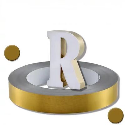 0.6mm πάχος Channelume Αλουμίνιο Trim Cap Για Σημάδια Mill Finish