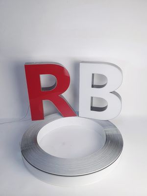 30 Meter Channelume Σημαιογραφία εσωτερικό εξωτερικό κανάλι Letter Trim Cap