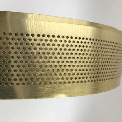 Χρυσή αλουμινένια ταινία με σπείρα με διπλωμένη άκρη