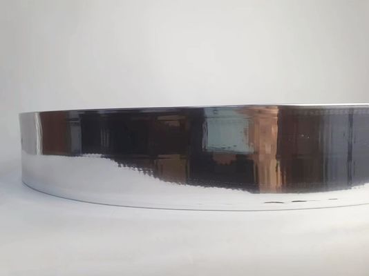 Υψηλή σκληρότητα αλουμινίου Αλουμινίου Trim Cap με καθρέφτη ασημένιο φινίρισμα και αλουμινίου κράμα περιέλιγμα