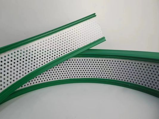 Πράσινο χρώμα με τρύπες Αλουμίνιο Τριμ Καπάκι Χέρι Bent 50M Ρολ με αλουμινένιο κράμα περιέλιγμα