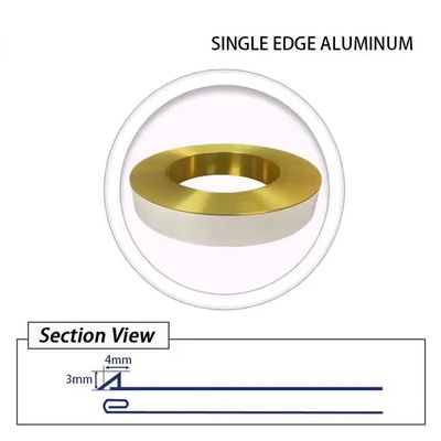 Πολυδιάστατα Προφίλ Τρίμ Αλουμινίου Τρίμ Καπάκι Αλουμινίου Για Αλληλογραφία Κανάλι Εξωτερική Σημαιογραφία